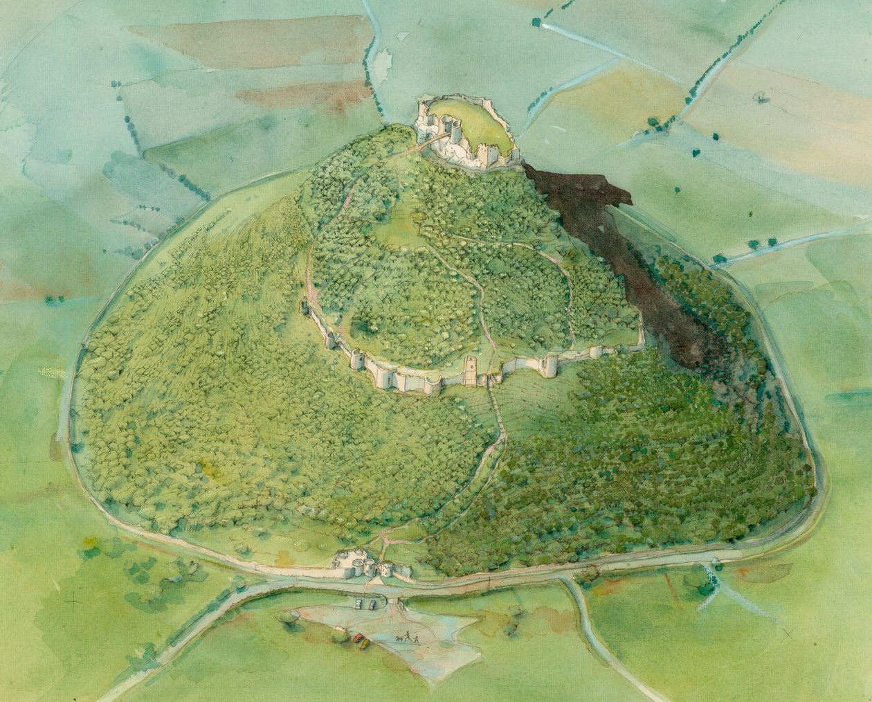 Hrad Beeston, c2010 od Judith Dobie