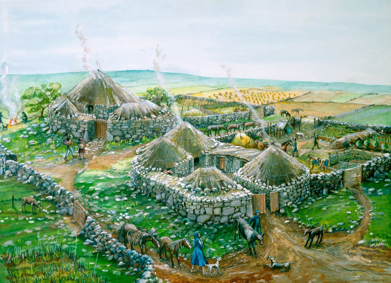 Chysauster Ancient Village, c1.-2. století, c1990-2010 od Judith Dobie