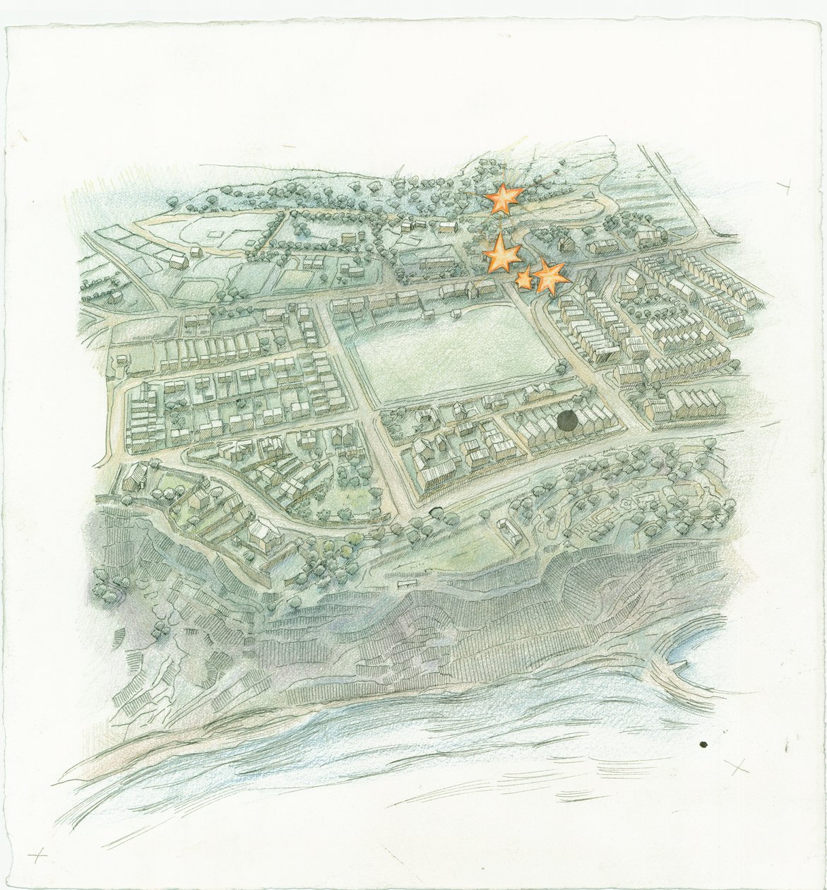 Německé námořní bombardování Scarborough, North Yorkshire, 1914 2014. od Judith Dobie