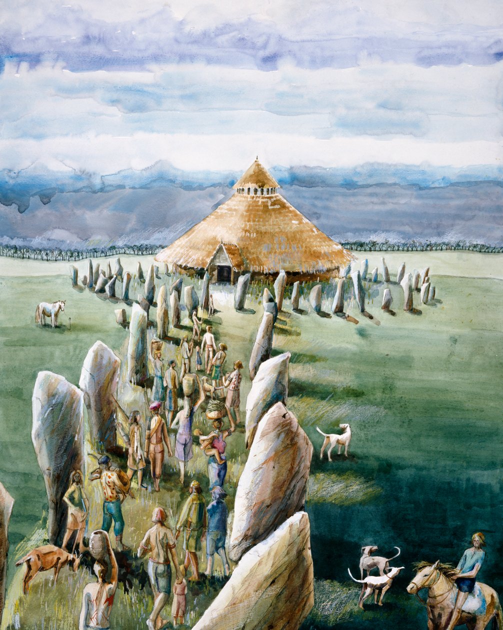 The Sanctuary, Avebury, c3. tisíciletí před naším letopočtem, c1990-2010 od Judith Dobie