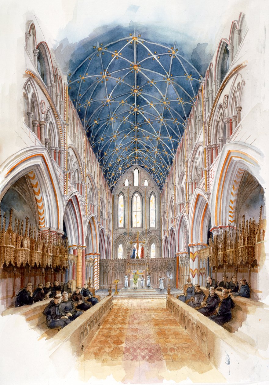 Whitby Abbey, 1500, c1990-2010 od Judith Dobie
