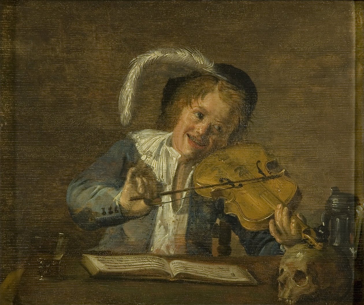 Chlapecký hudebník (olej na desce, dub) od Judith Leyster