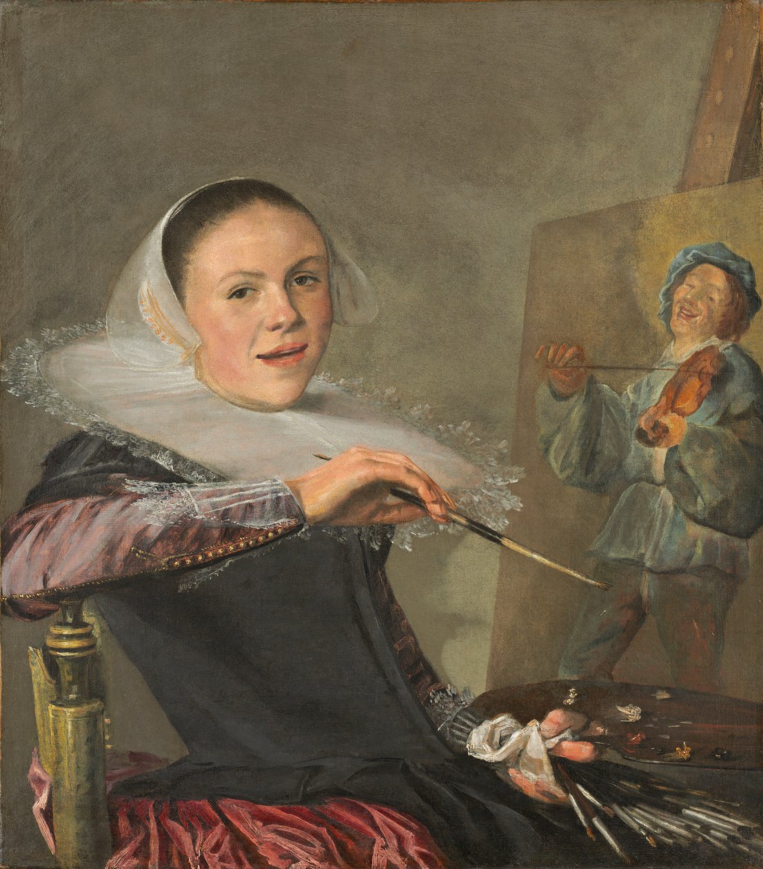 Autoportrét, c. 1630 (olej na plátně) od Judith Leyster