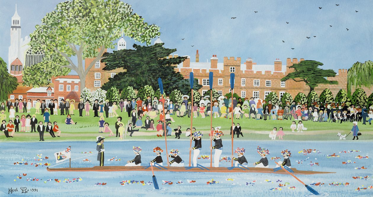 Průvod lodí na Eton College od Judy Joel