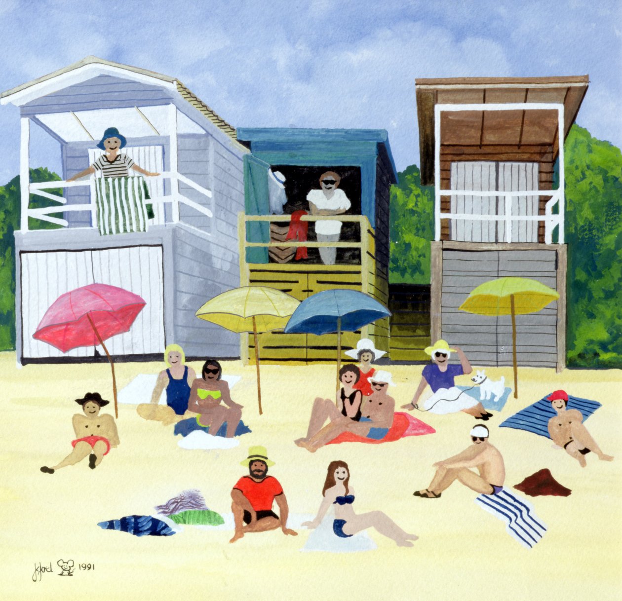 Plážové chaty, 1991 od Judy Joel