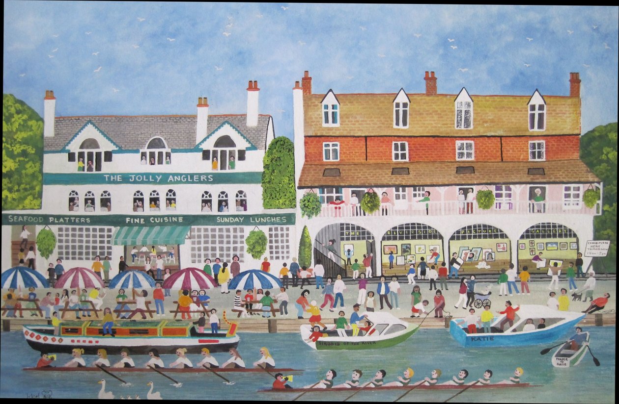 The Riverside at Walton, 2010 (Kvaš na papíře) od Judy Joel