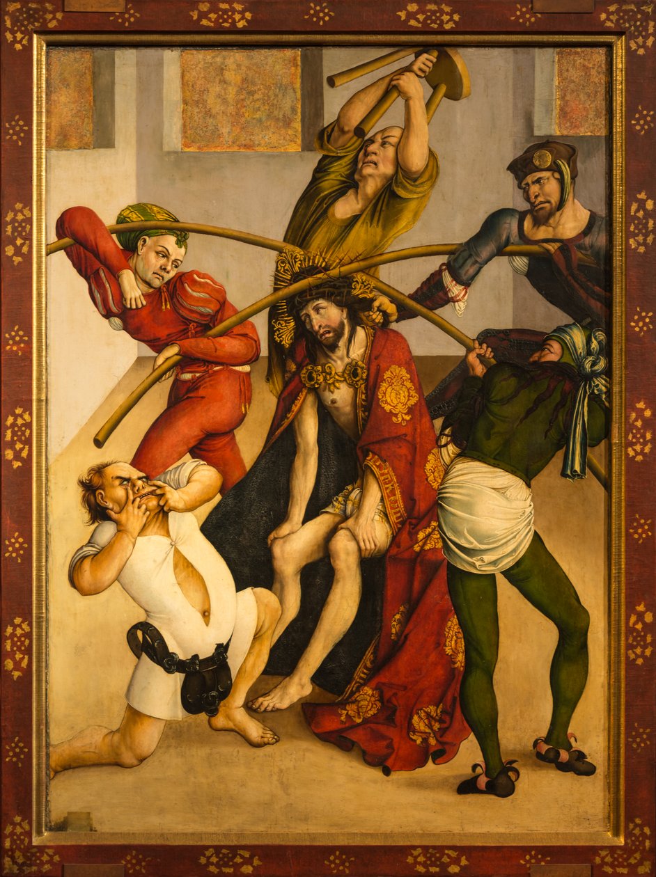 Kristus korunovaný trním od Jörg Breu the Elder