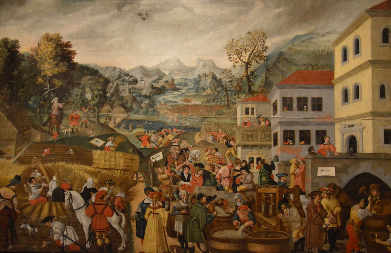 Jörg Breu - Augsburg - podzim od Jörg Breu the Elder