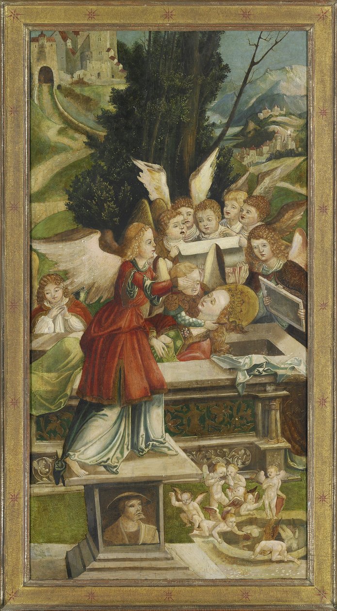 Pohřeb. Křídlo z oltáře svaté Agathy, 1523 od Jörg Greimold