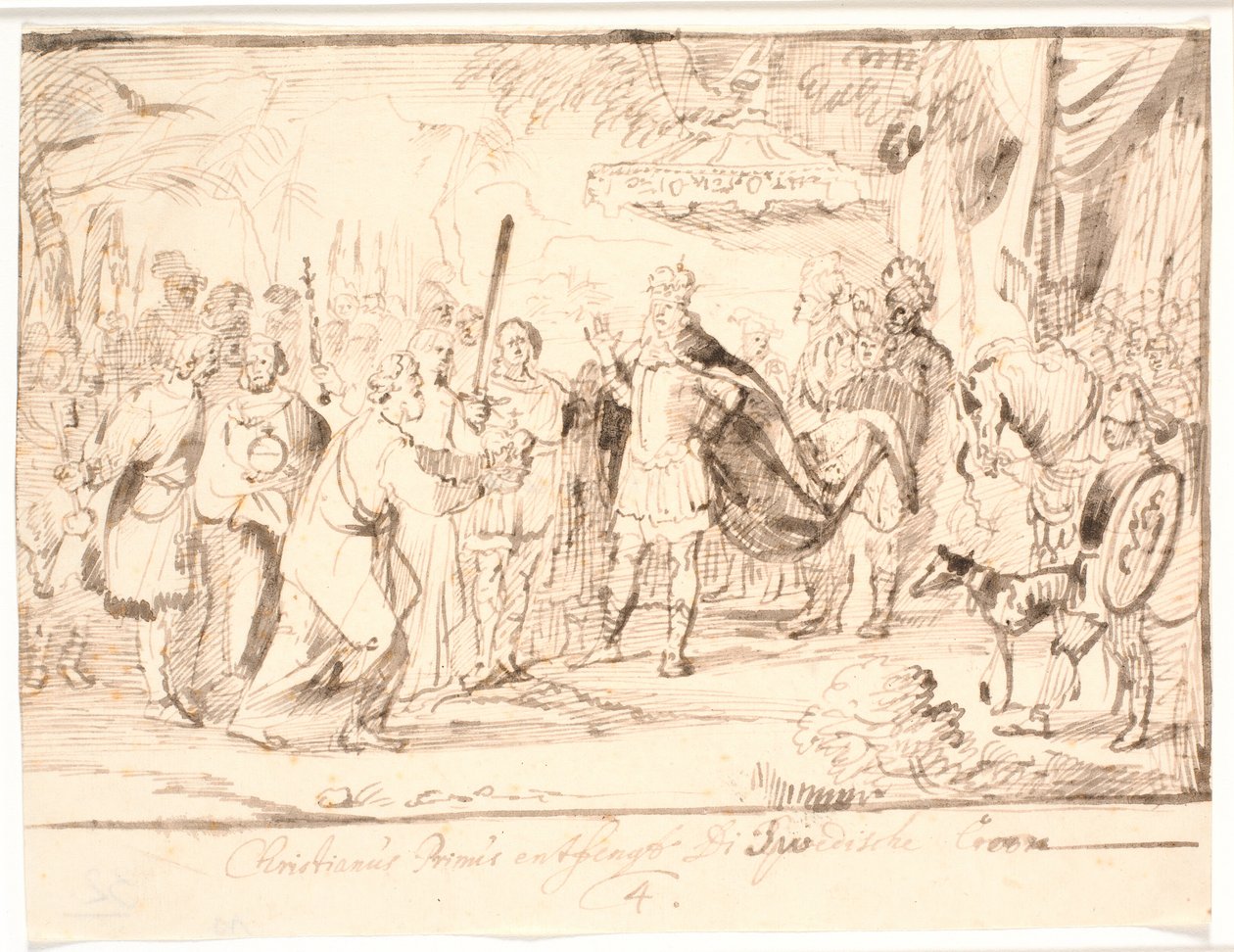 Christian I. je oslavován jako švédský král v květnu 1458 od Jürgen Ovens