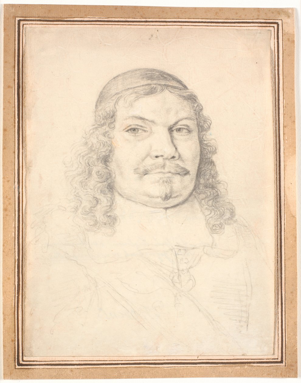 Portrét holštýnsko-gottorpského kancléře Johana Adolpha Kielmana von Kielmanseck (1612-1676). Obličej poprsí vpravo od Jürgen Ovens