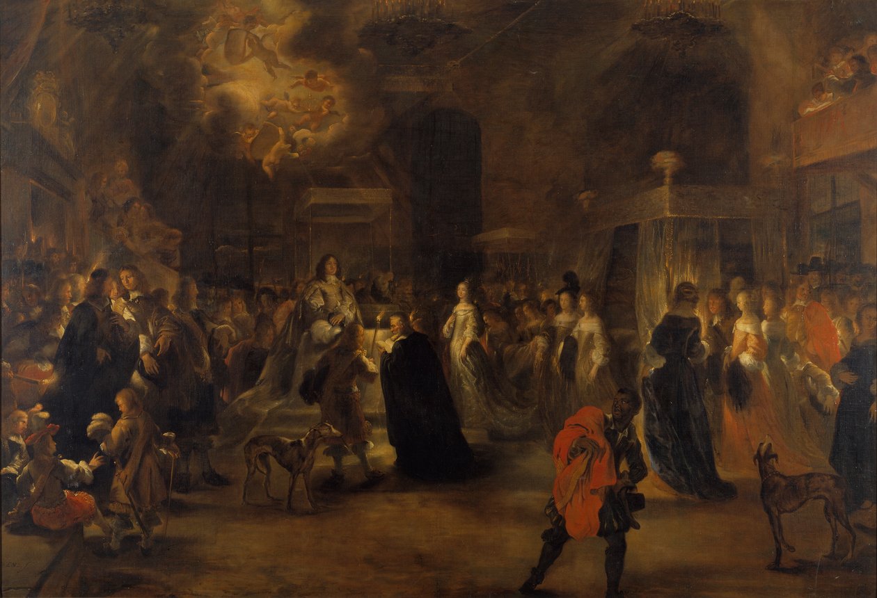 Sňatek krále Karla X. Gustava Švédského 1622-1660 dne 24. října 1654 1654. od Jürgen Ovens