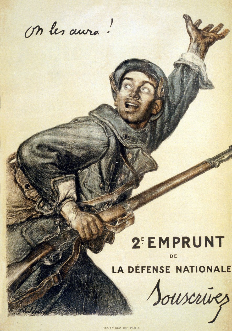 Dostaneme je! 2. půjčka na obranu státu. Předplatné, 1916 od Jules Abel Faivre