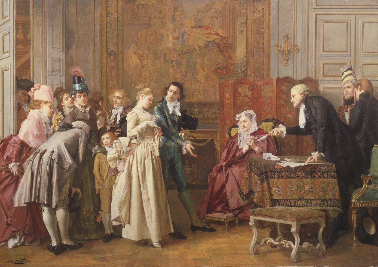 Manželství od Jules Adolphe Goupil