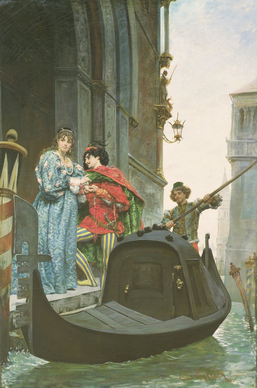 Večer v Benátkách, 1875 (podrobnosti viz 164361) od Jules Arsene Garnier