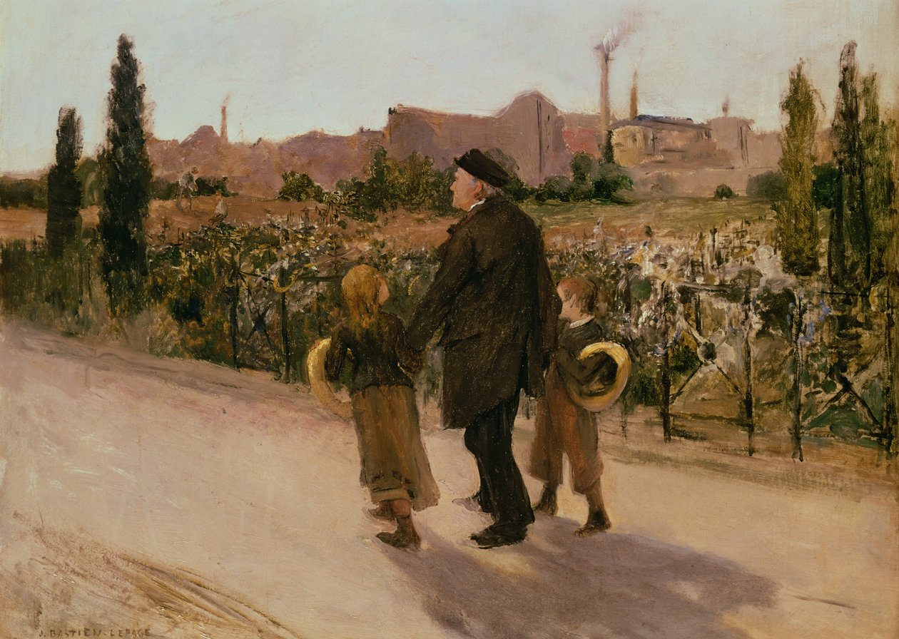 Dušičky, kolem roku 1882 od Jules Bastien Lepage
