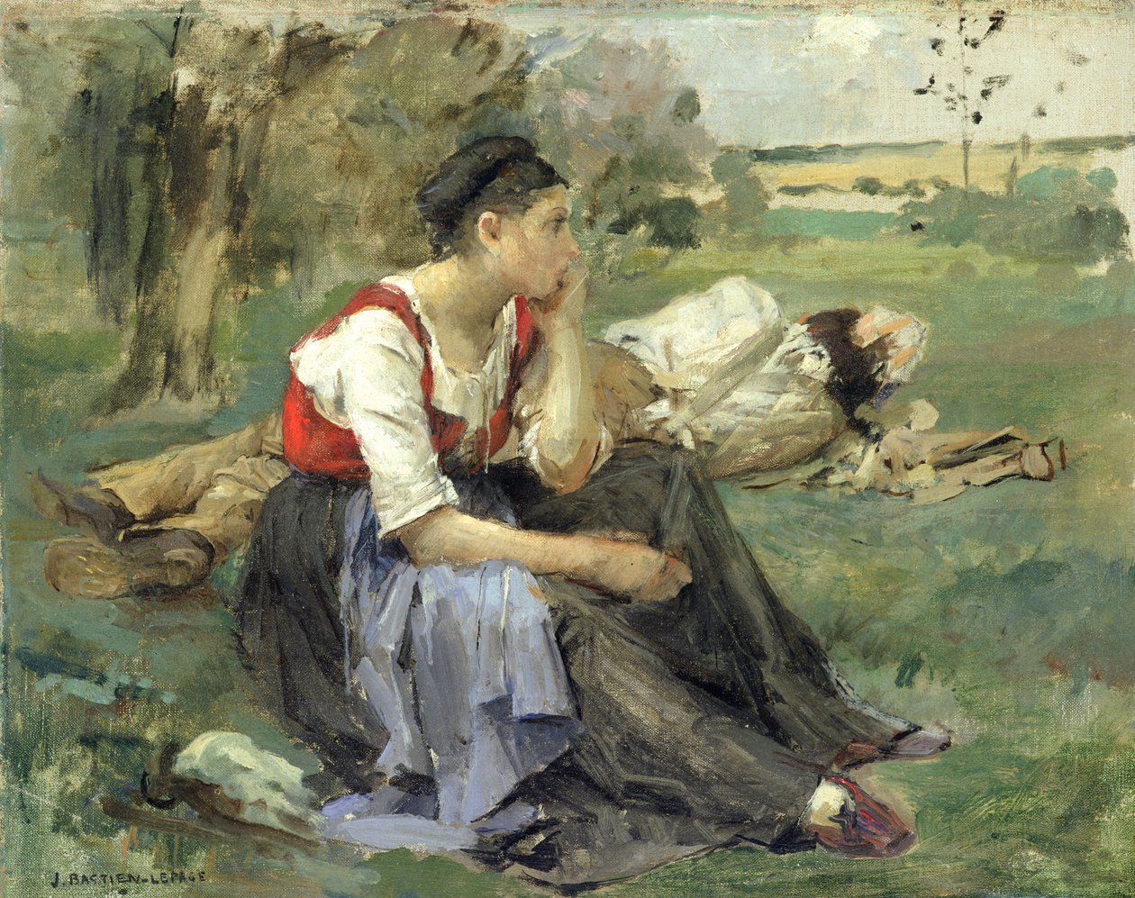 Odpočívající rolníci, 1877 od Jules Bastien Lepage