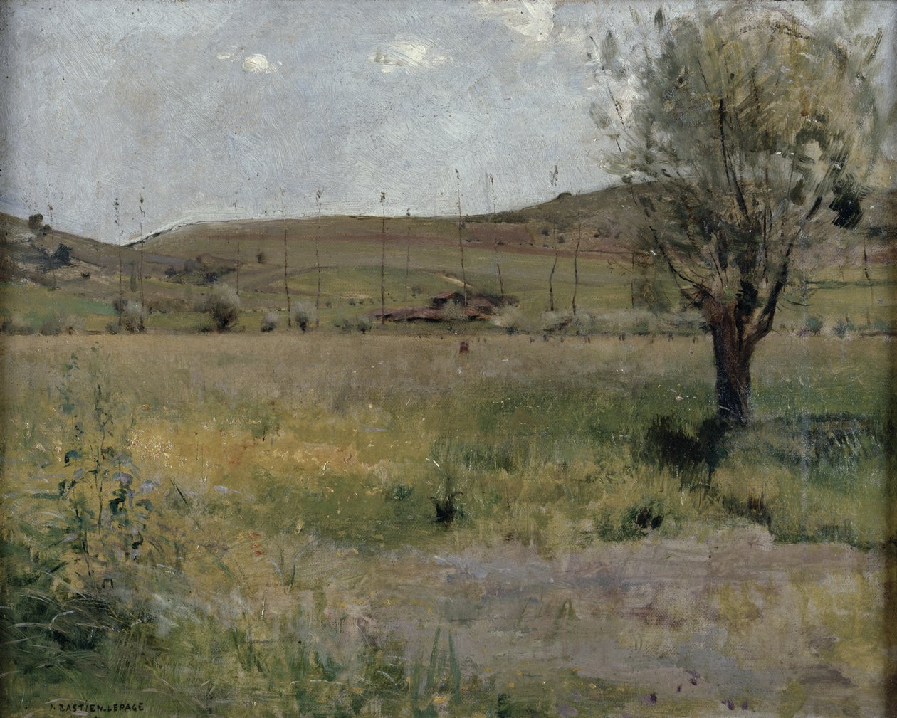Letní krajina od Jules Bastien Lepage