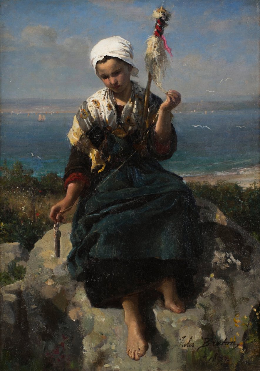 Lněný přadlen od Jules Breton