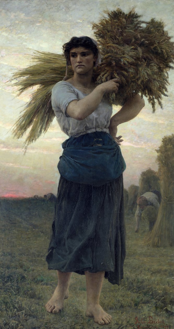 The Gleaner, 1877 od Jules Breton