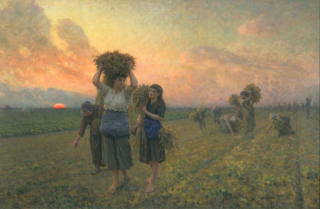 The Last Gleanings, 1895 od Jules Breton