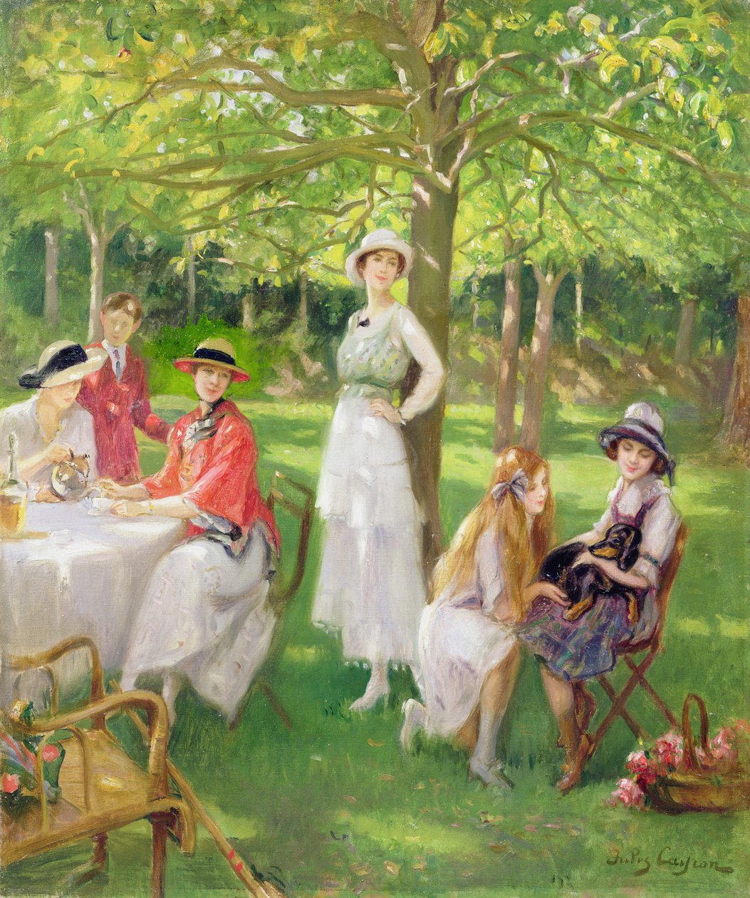 Čaj v zahradě od Jules Cayron
