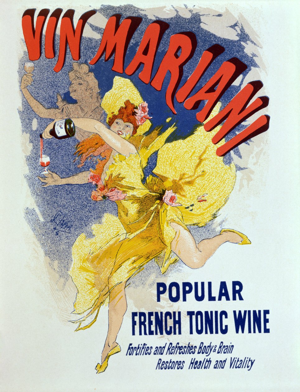 Reklamní plakát „Mariani Wine“, oblíbené francouzské tonikové víno, 1894 od Jules Cheret