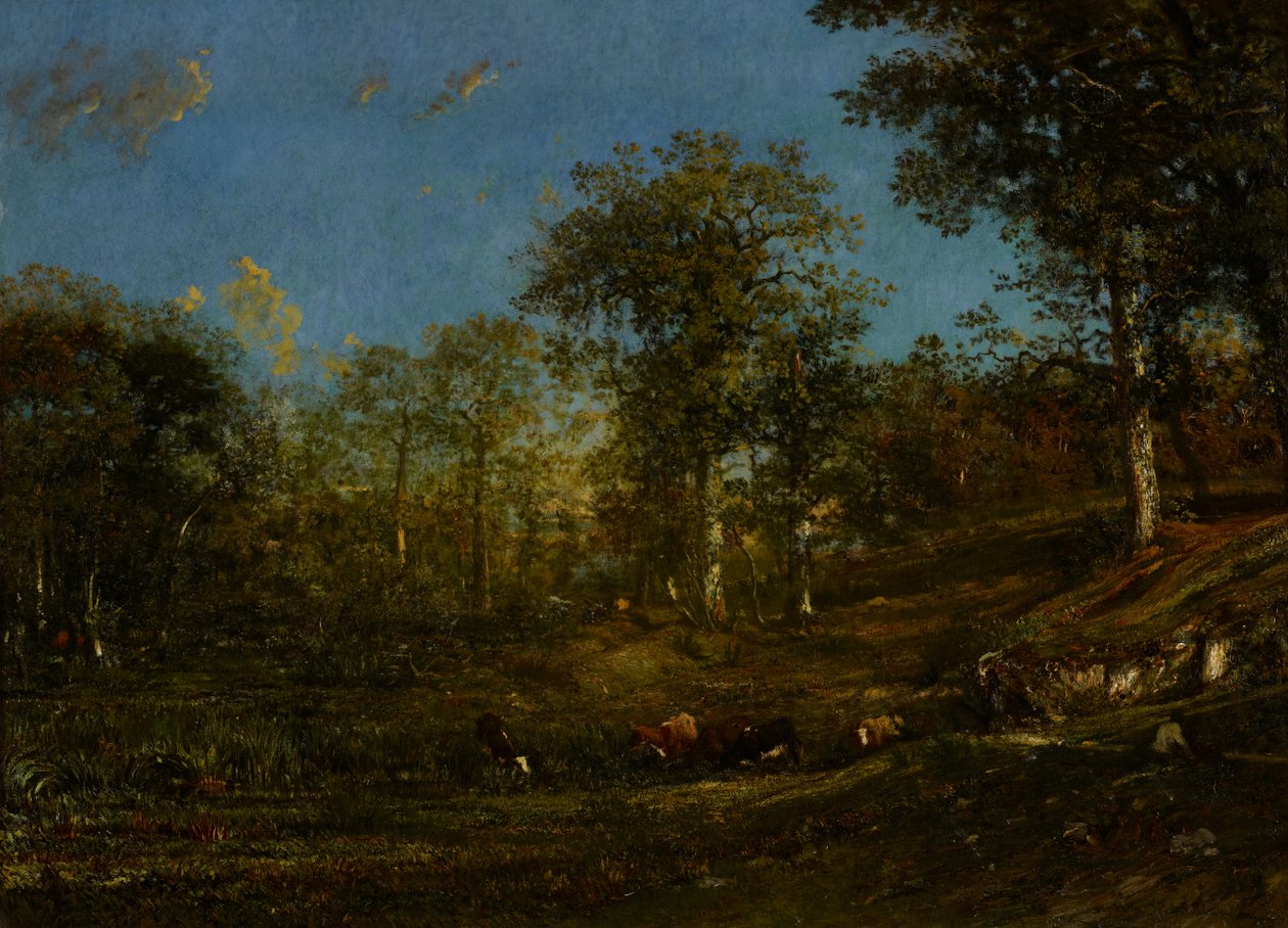 Pohled na pastviny Limousin, 1835 od Jules Dupré