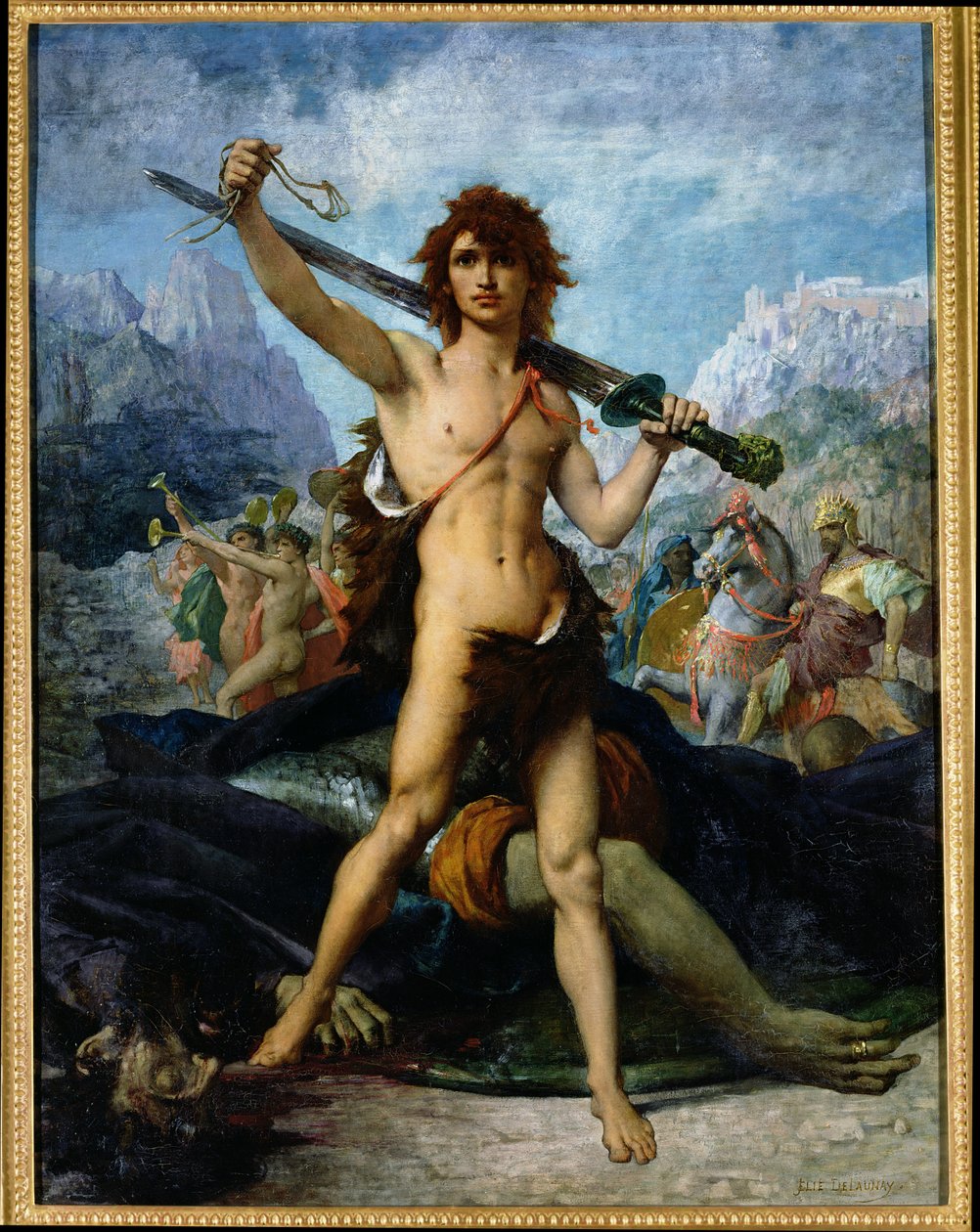 David Triumphant, 1874 od Jules Elie Delaunay