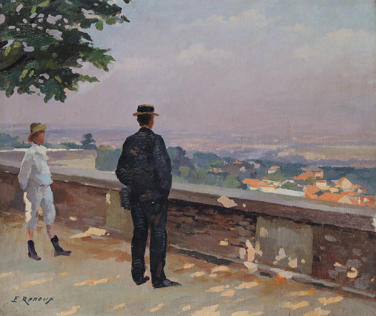 Paříž z observatoře v Meudonu od Jules Ernest Renoux