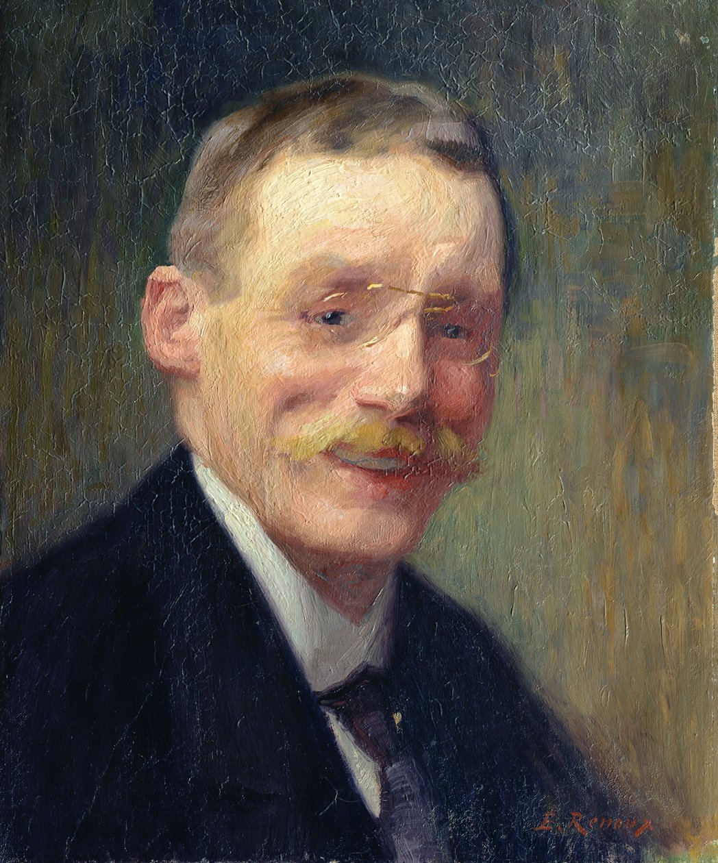 Autoportrét, S úsměvem od Jules Ernest Renoux