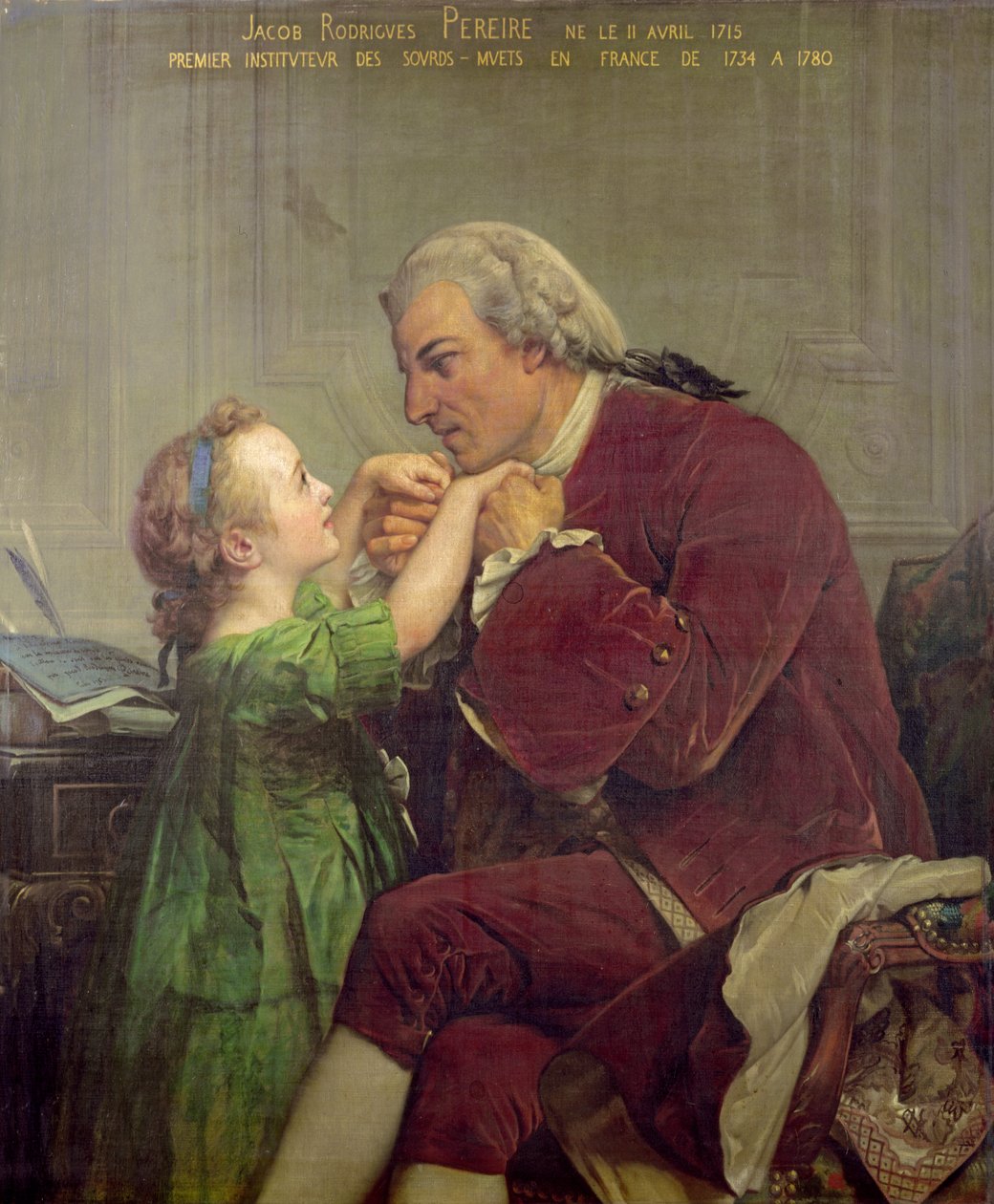 Jacob Rogrigues Pereire (1715-80) 1861 od Jules Eugene Lenepveu