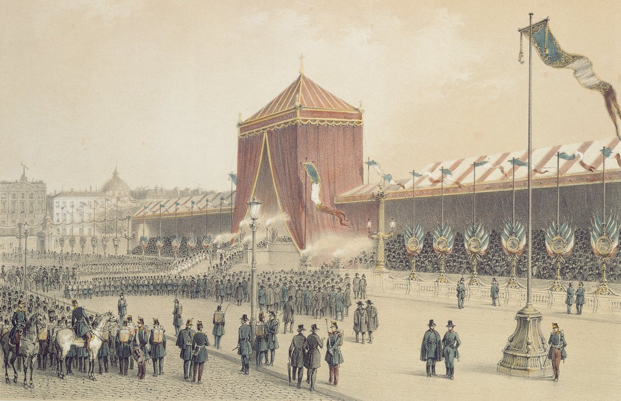 Vyhlášení republiky, 12. listopadu 1848 od Jules Gaildrau