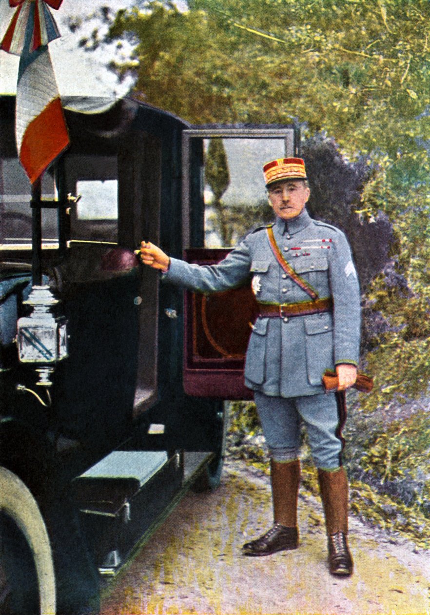 Robert Nivelle, září 1916 (autochrom) od Jules Gervais Courtellemont