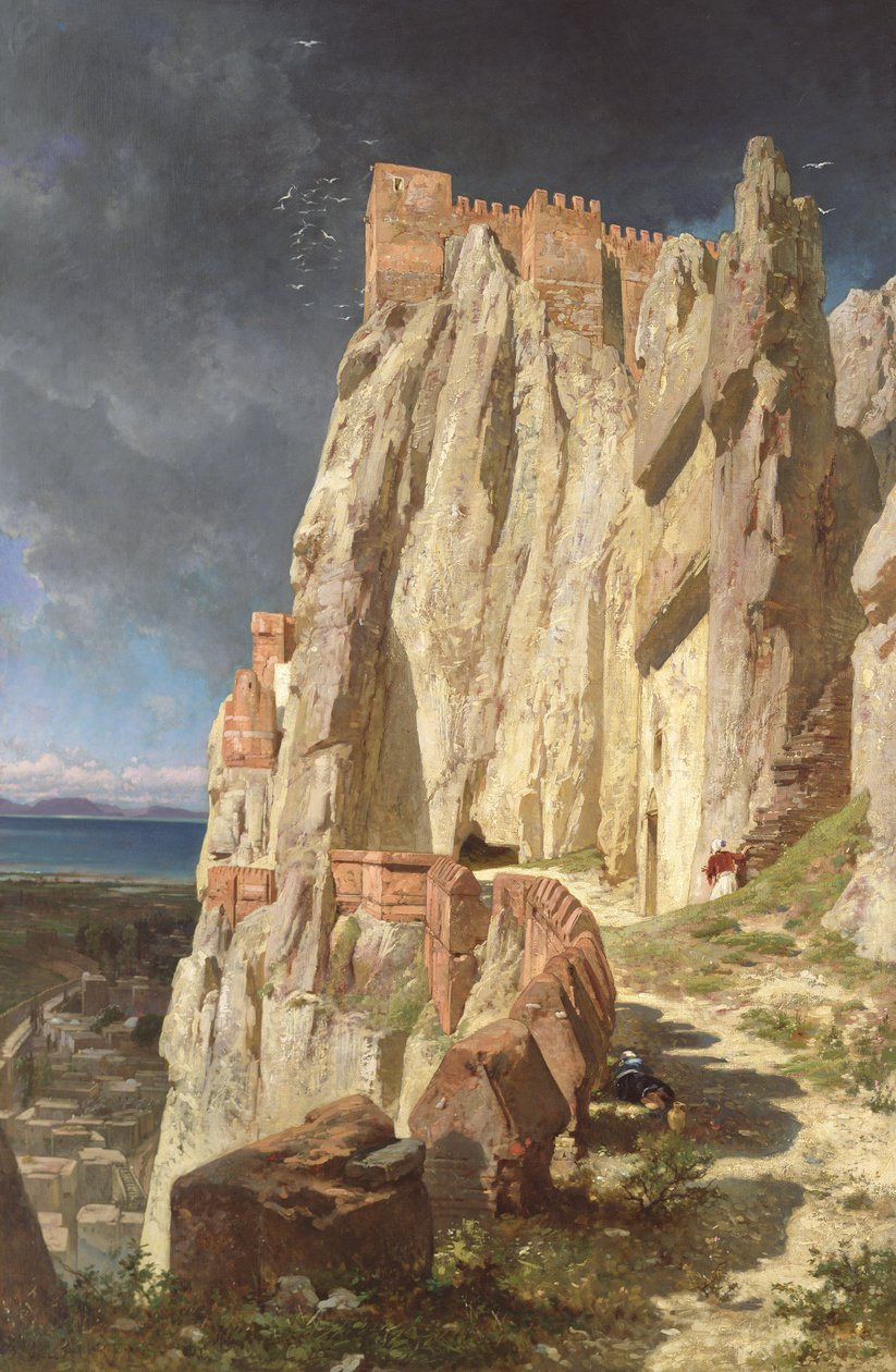 The Rock of Water, Kurdistán, 1901 od Jules Joseph Augustin Laurens