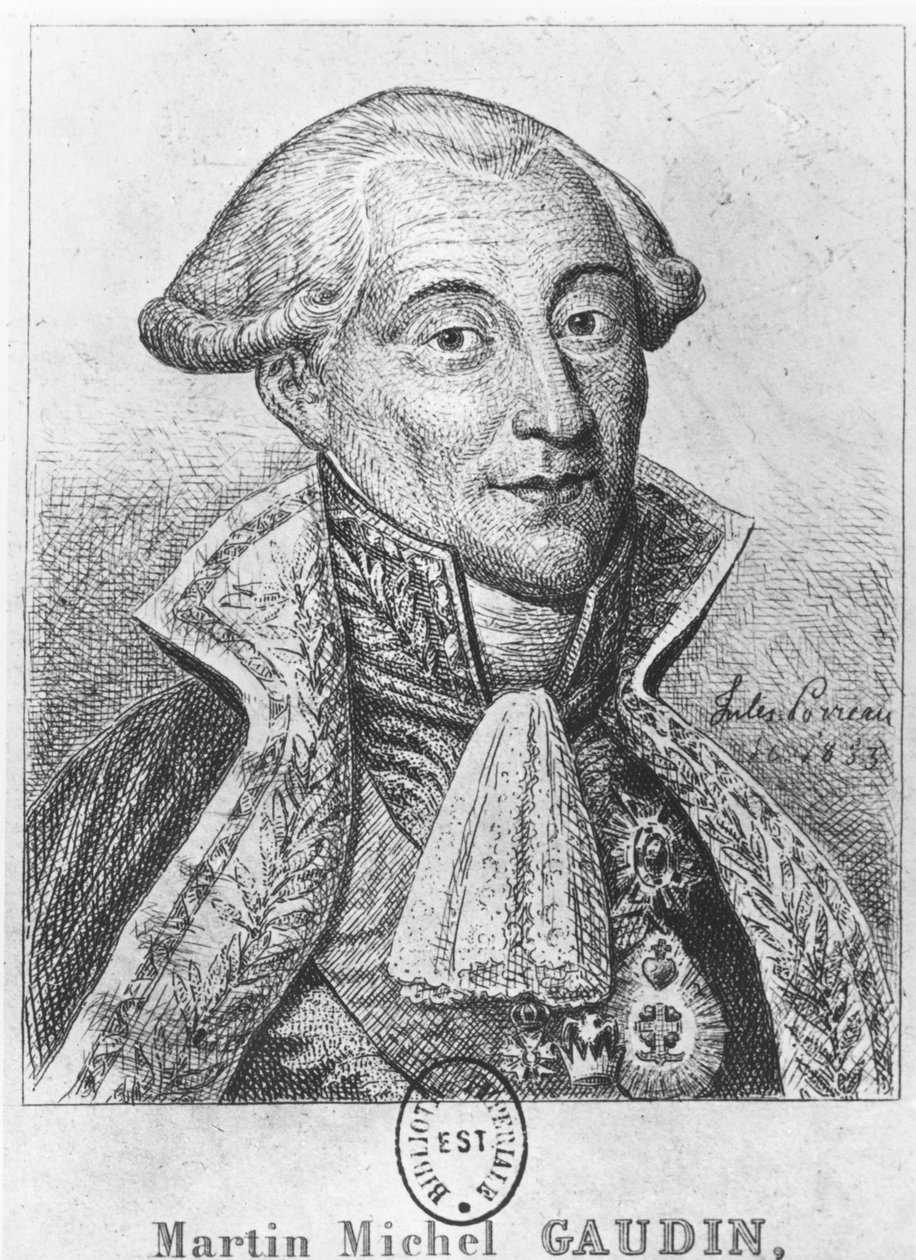 Martin Michel Gaudin, vévoda z Gaete od Jules Porreau