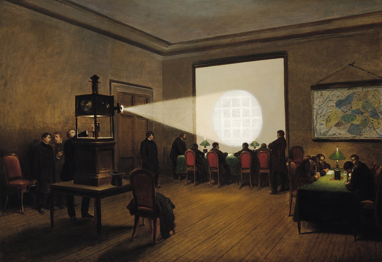 Přenos telegrafů na Ústředním telegrafním úřadě, listopad 1870 od Jules Didier
