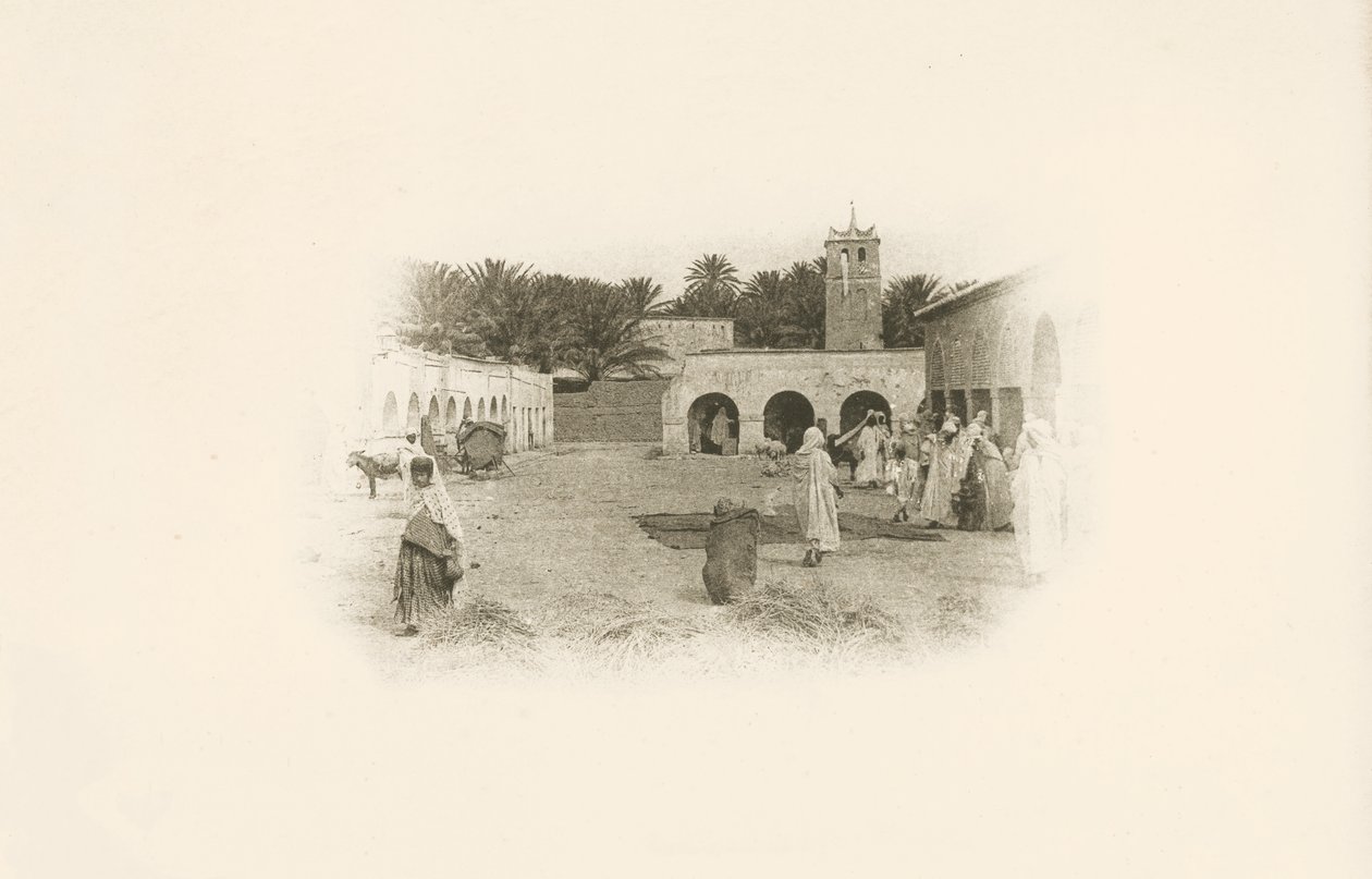 Jeden z pohledů Julese Gervais-Courtellemonta na Alžírsko (čb fotografie) od Jules (after) Gervais-Courtellemont