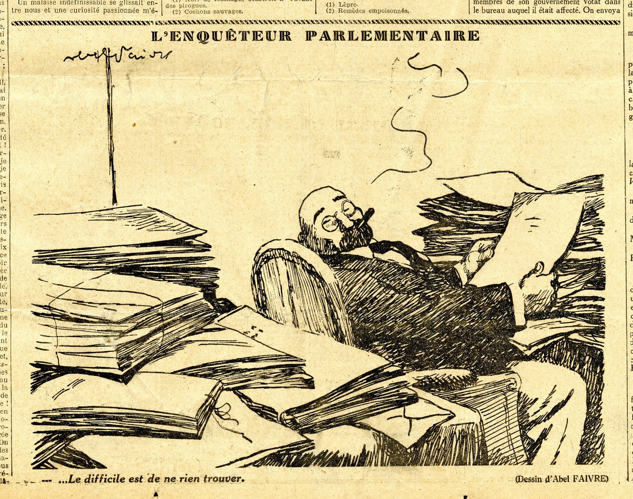 Candide, Satirický v černobílém provedení od Jules Abel Faivre