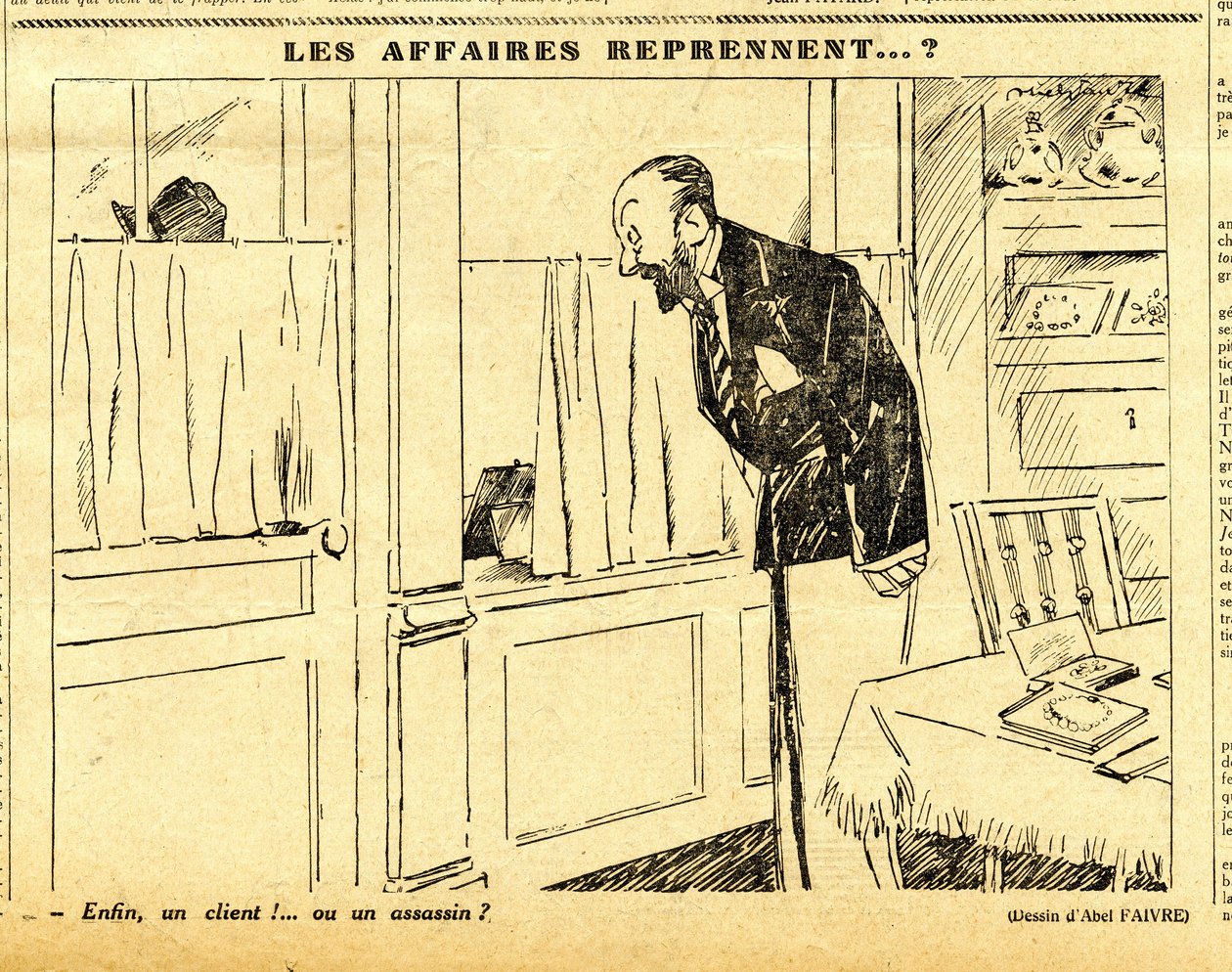 Candide, Satirický v černobílém provedení od Jules Abel Faivre