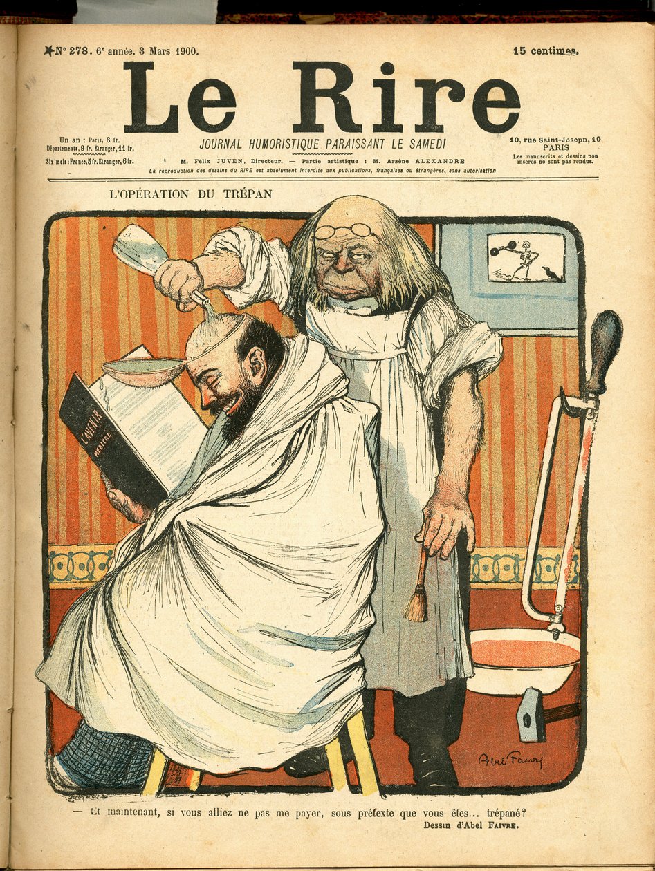 Obálka “”Le Lire””, číslo 278, Satirický v barvách od Jules Abel Faivre