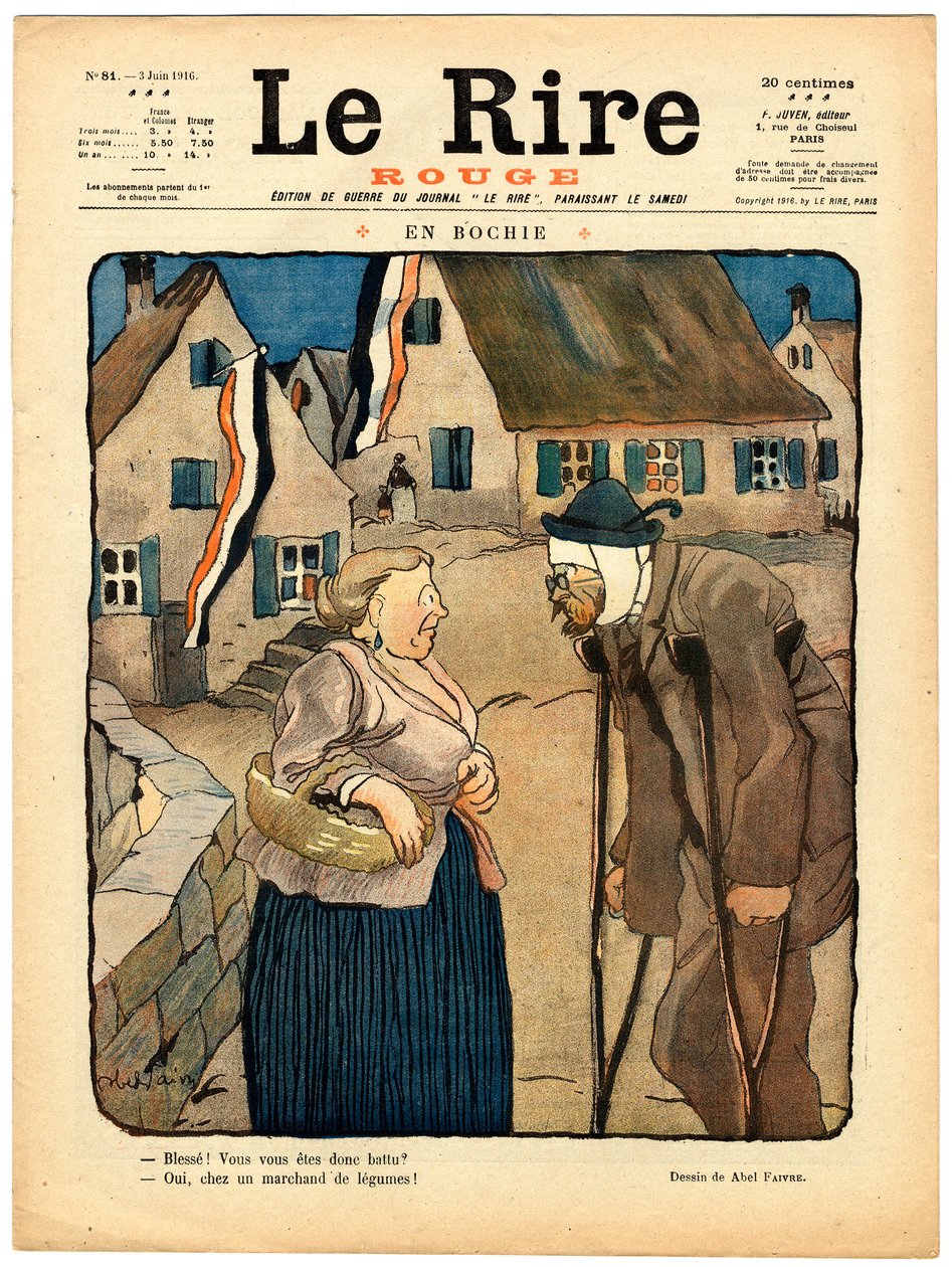 Obálka „“The Red Laughter“, Satirical in Colors od Jules Abel Faivre