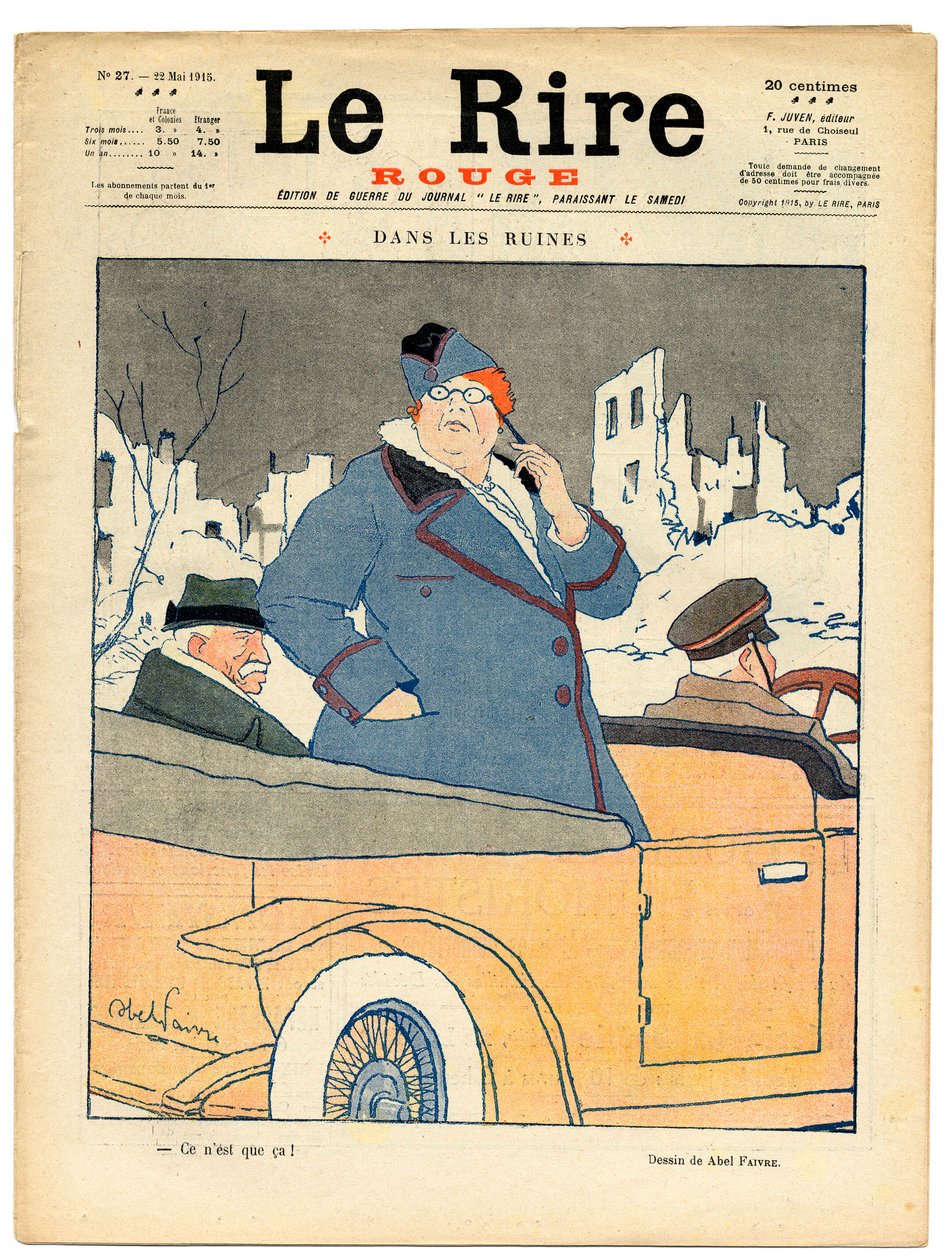 Obálka „“The Red Laughter“, Satirical in Colors od Jules Abel Faivre