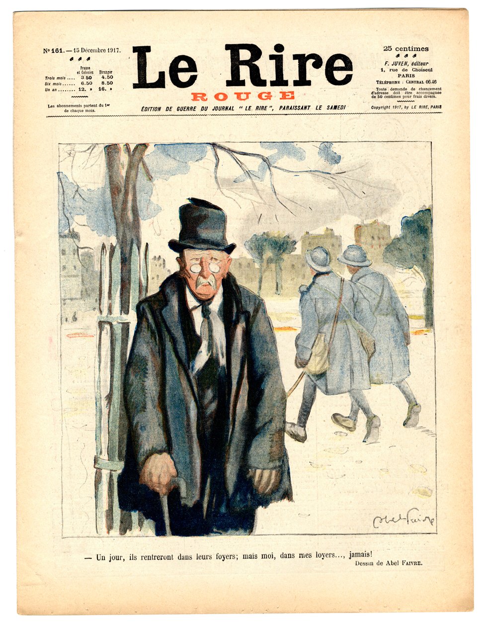 Obálka „“The Red Laughter“, Satirical in Colors od Jules Abel Faivre