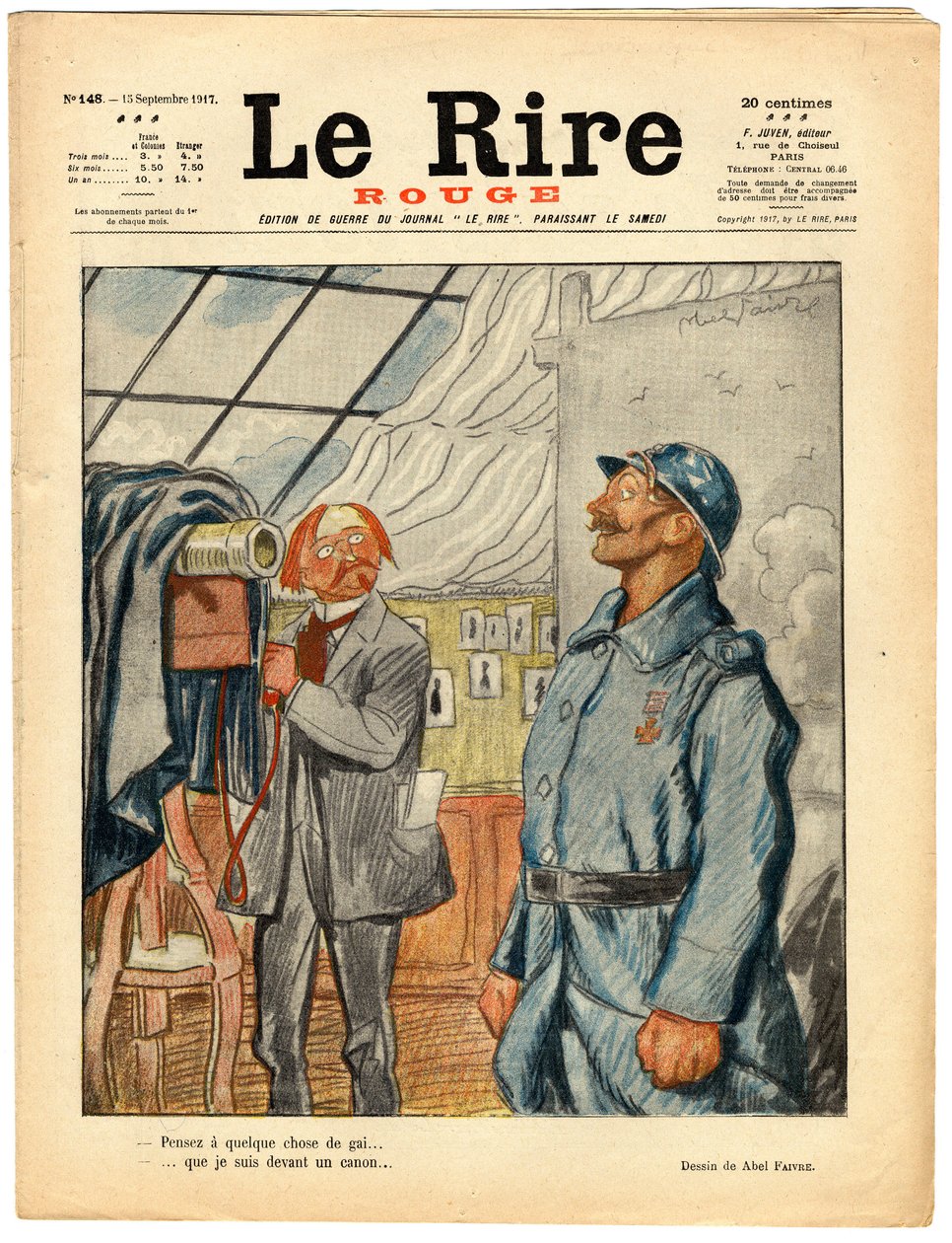Obálka „“The Red Laughter“, Satirical in Colors od Jules Abel Faivre
