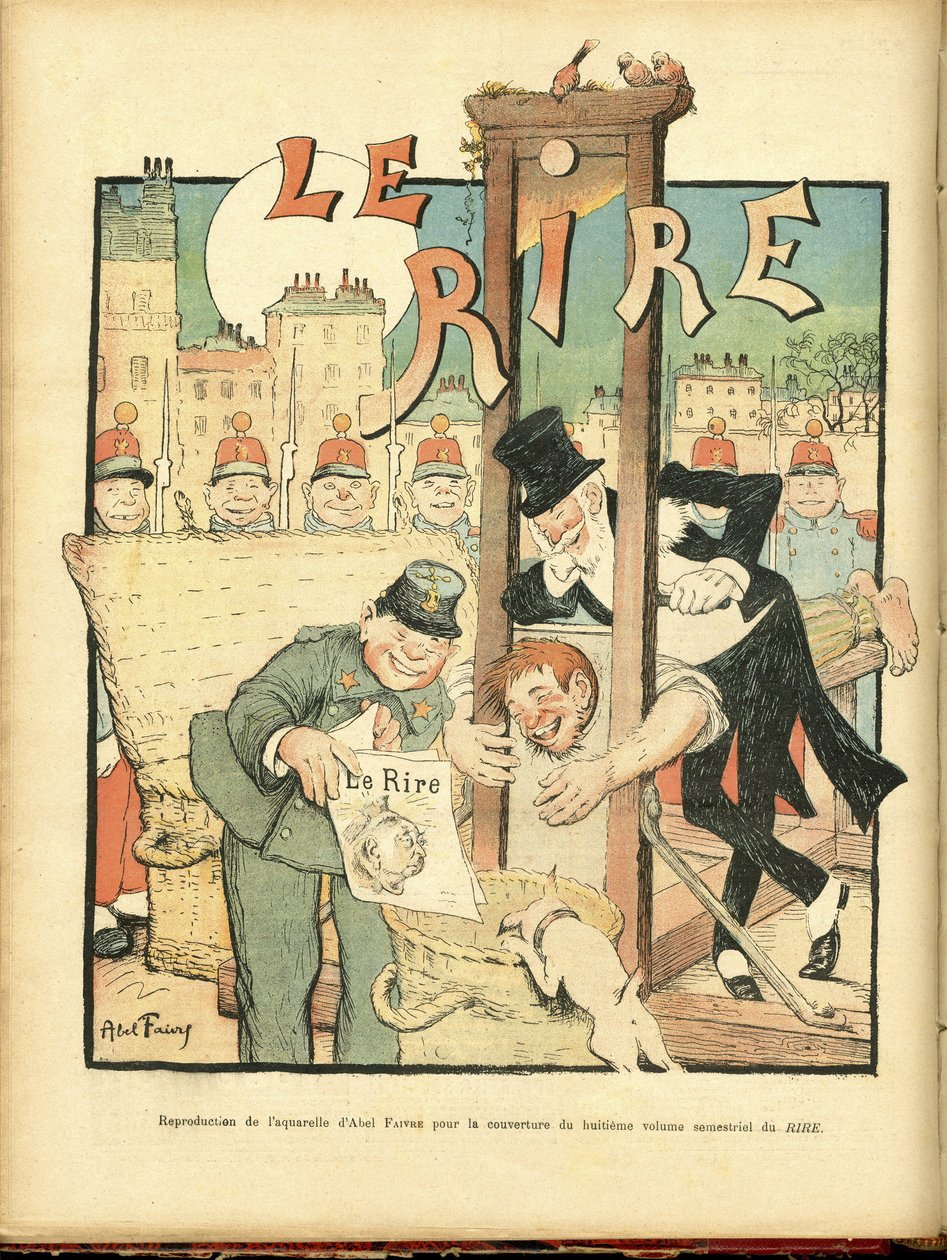 Ilustrace Abel Faivre (1867-1945) pro obálku Le Rire od Jules Abel Faivre
