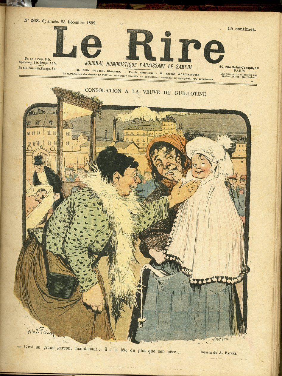 Ilustrace Abel Faivre (1867-1945) pro obálku Le Rire od Jules Abel Faivre