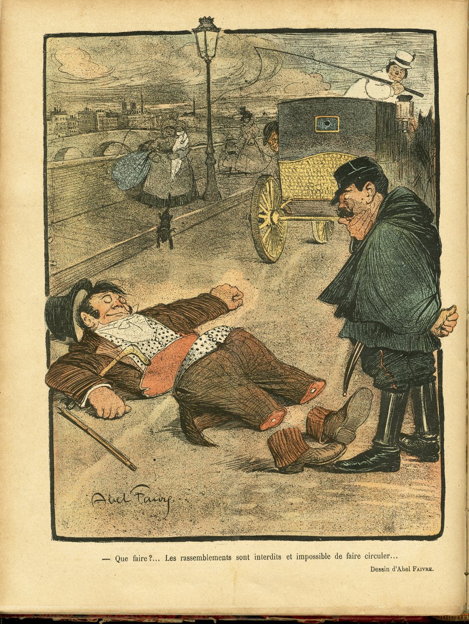 Ilustrace Abel Faivre (1867-1945) v Le Rire od Jules Abel Faivre