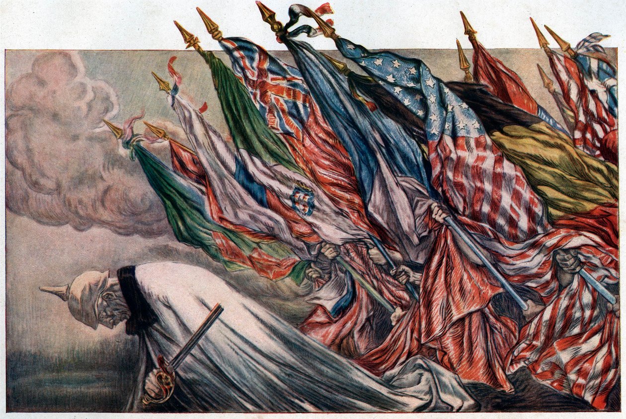 Plakát ke „4th Loan de la Defense Nationale“ 1918 (plakát) od Jules Abel Faivre