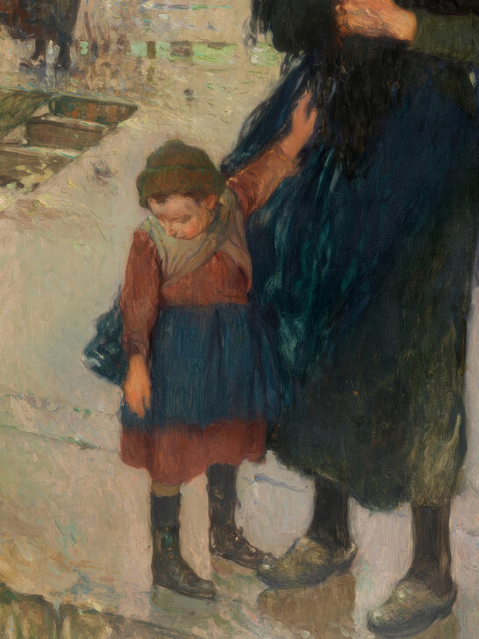 Těžké počasí u pobřeží, námořníci z Etaples od Jules Adler